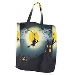 Halloween Landscape Giant Grocery Zipper Tote by Valentinaart