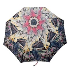 Modern Abstract Painting Folding Umbrellas