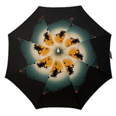 Halloween Landscape Straight Umbrellas by Valentinaart