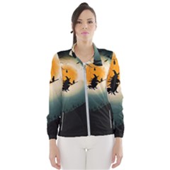 Halloween landscape Wind Breaker (Women)