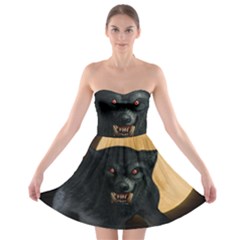 Werewolf Strapless Bra Top Dress by Valentinaart