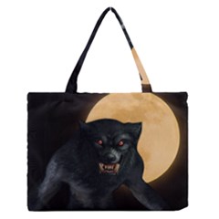 Werewolf Zipper Medium Tote Bag by Valentinaart