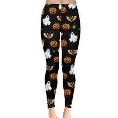 Halloween Pattern Leggings  by Valentinaart