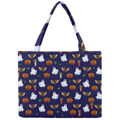 Halloween Pattern Mini Tote Bag by Valentinaart