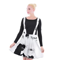 Halloween Suspender Skater Skirt by Valentinaart