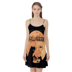 Halloween Satin Night Slip by Valentinaart