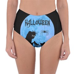 Halloween Reversible High-Waist Bikini Bottoms