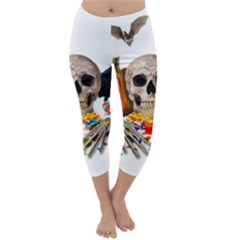 Halloween Candy Keeper Capri Winter Leggings  by Valentinaart