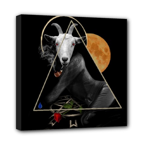 Spiritual Goat Mini Canvas 8  X 8  by Valentinaart