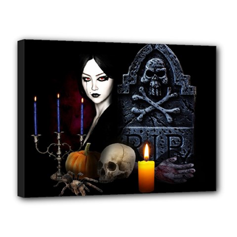 Vampires Night  Canvas 16  X 12  by Valentinaart
