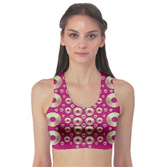 Going Gold Or Metal On Fern Pop Art Sports Bra by pepitasart