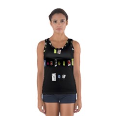 I Am Watching You Sport Tank Top  by Valentinaart