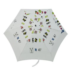 I Am Watching You Mini Folding Umbrellas by Valentinaart