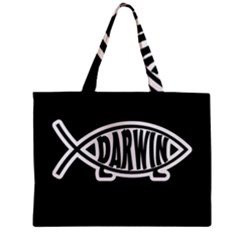 Darwin Fish Zipper Mini Tote Bag by Valentinaart