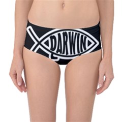Darwin Fish Mid-waist Bikini Bottoms by Valentinaart