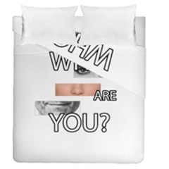 Who Are You Duvet Cover Double Side (queen Size) by Valentinaart