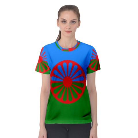 Gypsy Flag Women s Sport Mesh Tee by Valentinaart