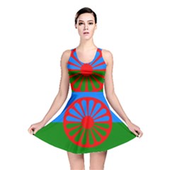 Gypsy Flag Reversible Skater Dress by Valentinaart