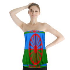 Gypsy Flag Strapless Top by Valentinaart