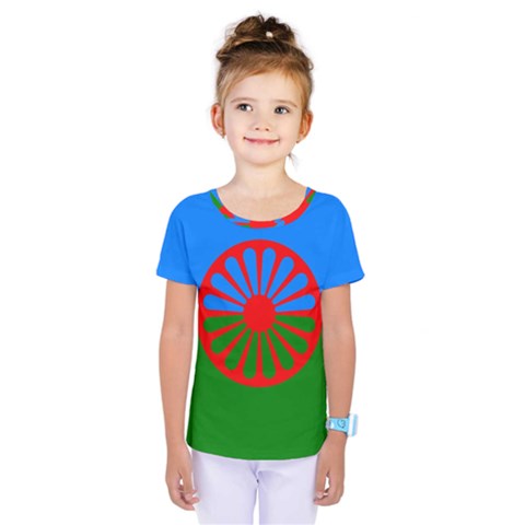 Gypsy Flag Kids  One Piece Tee by Valentinaart