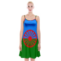 Gypsy Flag Spaghetti Strap Velvet Dress by Valentinaart