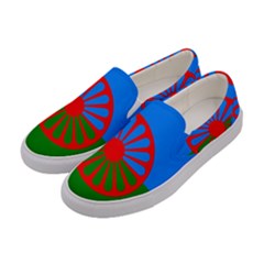 Gypsy Flag Women s Canvas Slip Ons by Valentinaart