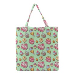 Sweet Pattern Grocery Tote Bag by Valentinaart