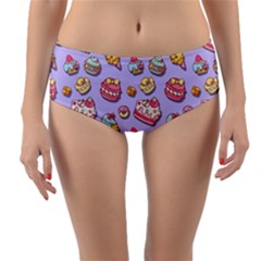 Sweet Pattern Reversible Mid-waist Bikini Bottoms by Valentinaart