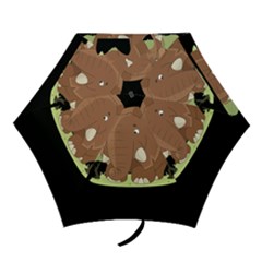 Cute Elephant Mini Folding Umbrellas by Valentinaart