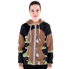 Cute Elephant Women s Zipper Hoodie by Valentinaart