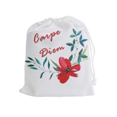 Carpe Diem  Drawstring Pouches (extra Large) by Valentinaart