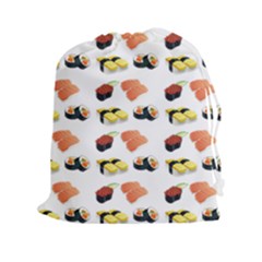 Sushi Pattern Drawstring Pouches (xxl) by Valentinaart