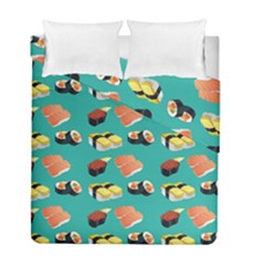 Sushi Pattern Duvet Cover Double Side (full/ Double Size) by Valentinaart