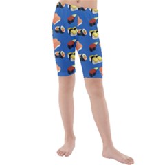 Sushi Pattern Kids  Mid Length Swim Shorts by Valentinaart