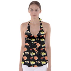 Sushi Pattern Babydoll Tankini Top by Valentinaart