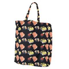 Sushi Pattern Giant Grocery Zipper Tote by Valentinaart