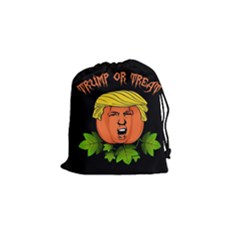 Trump Or Treat  Drawstring Pouches (small)  by Valentinaart