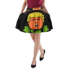 Trump Or Treat  A-line Pocket Skirt by Valentinaart