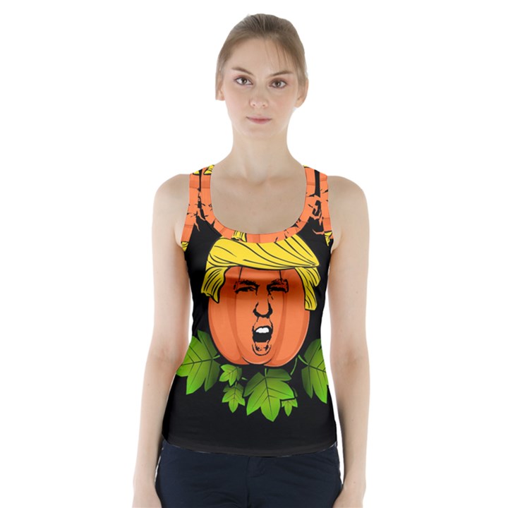 Trump or treat  Racer Back Sports Top