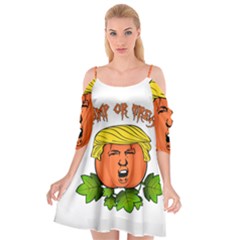 Trump Or Treat  Cutout Spaghetti Strap Chiffon Dress by Valentinaart