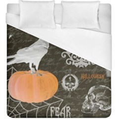 Vintage Halloween Duvet Cover (king Size) by Valentinaart