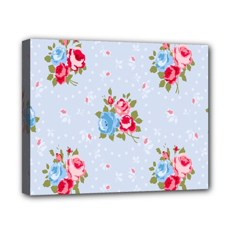 cute shabby chic floral pattern Canvas 10  x 8 