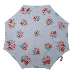 cute shabby chic floral pattern Hook Handle Umbrellas (Small)