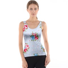 cute shabby chic floral pattern Tank Top