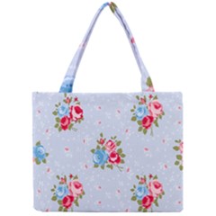 cute shabby chic floral pattern Mini Tote Bag