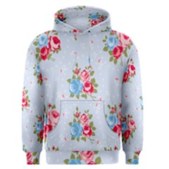 cute shabby chic floral pattern Men s Pullover Hoodie