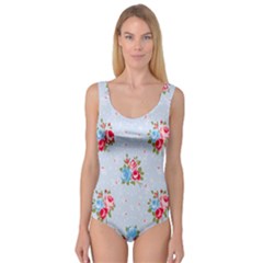 cute shabby chic floral pattern Princess Tank Leotard 