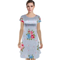 cute shabby chic floral pattern Cap Sleeve Nightdress