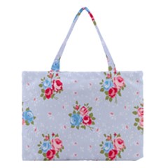 cute shabby chic floral pattern Medium Tote Bag