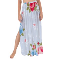 cute shabby chic floral pattern Maxi Chiffon Tie-Up Sarong